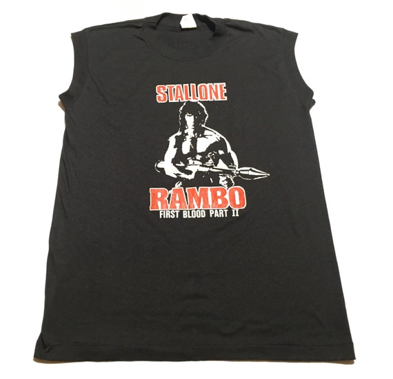 RAMBO FIRST Blood Part 2 Sylvester Stallone Vintage T Shirt HBO