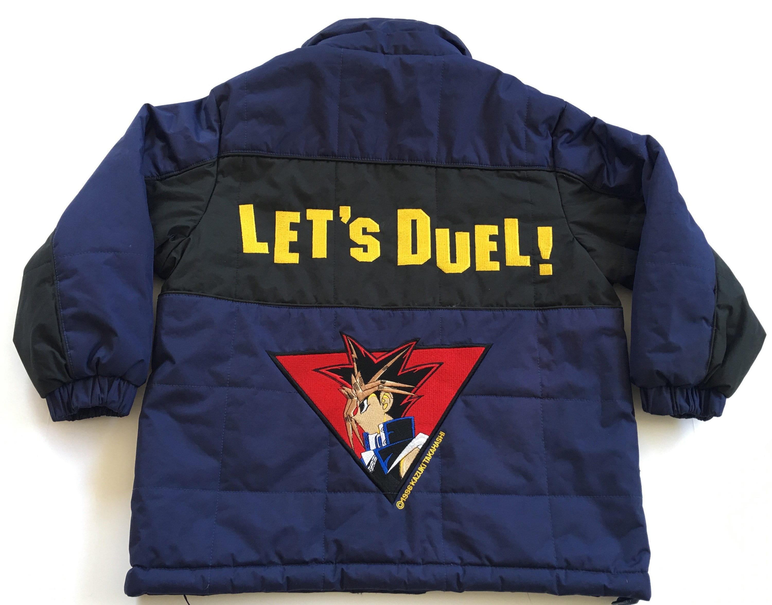 1990s YU-GI-OH Let's Duel Vintage Quilted Down Jacket