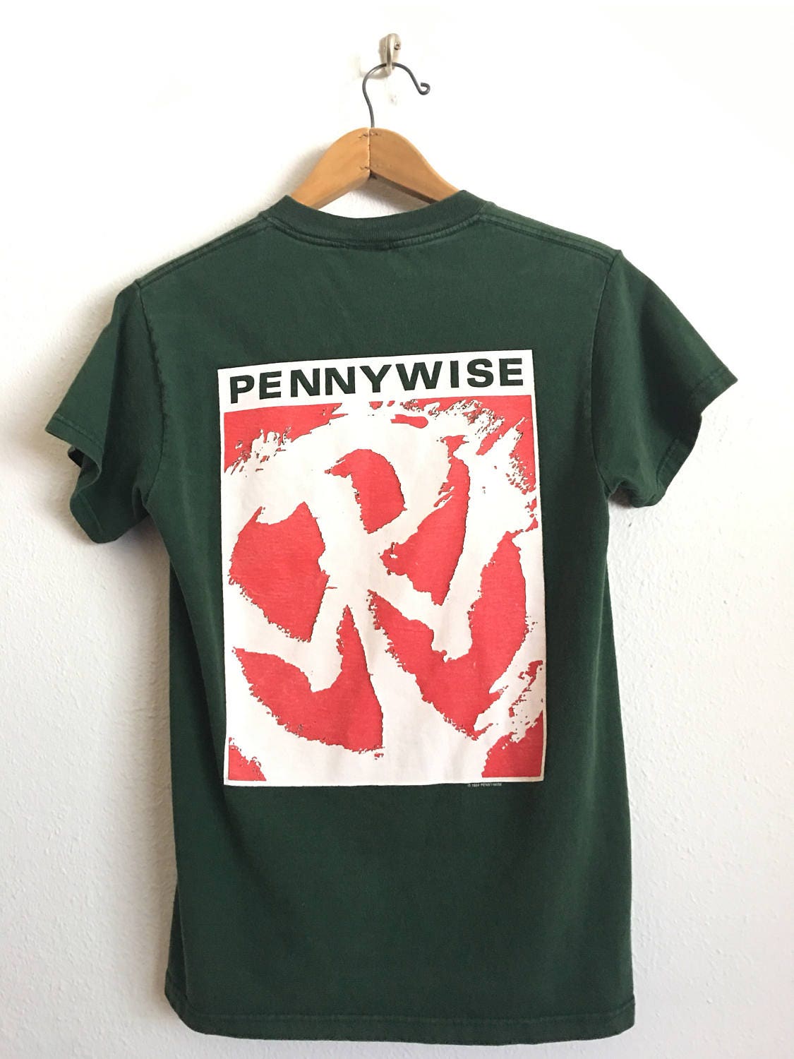 1994 PENNYWISE Logo Distressed Vintage T Shirt // Size Small - Etsy