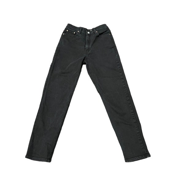 1990s LEVIS Red Tab 512 Black Vintage Jeans // si… - image 3