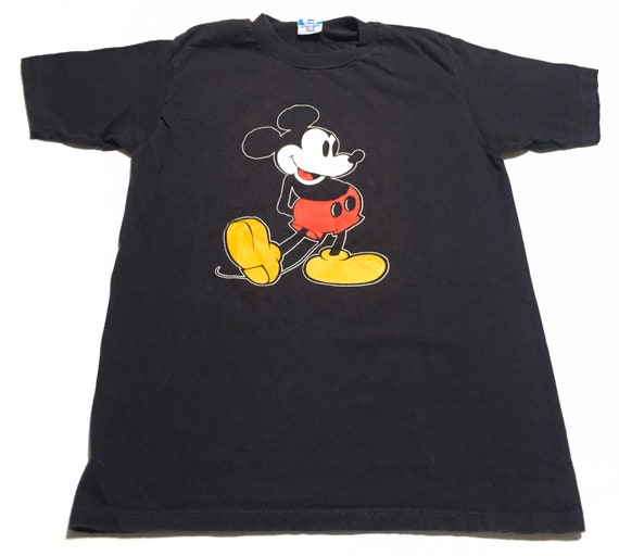 1970s MICKEY MOUSE Classic Graphic Vintage T Shirt //… - Gem