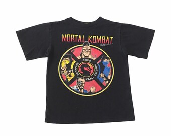 1992 MORTAL KOMBAT Vintage T Shirt // Size Youth Medium