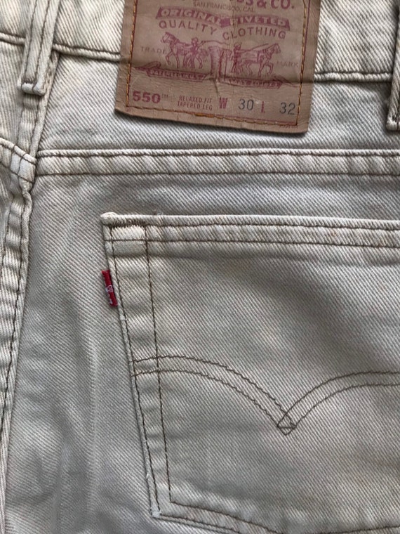 1990s LEVIS 550 Red Tab Vintage Denim // Size 30 … - image 7