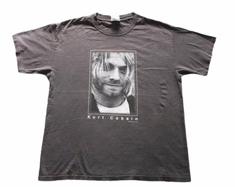 2002 KURT COBAIN The End Of Music Vintage T Shirt // Size Large