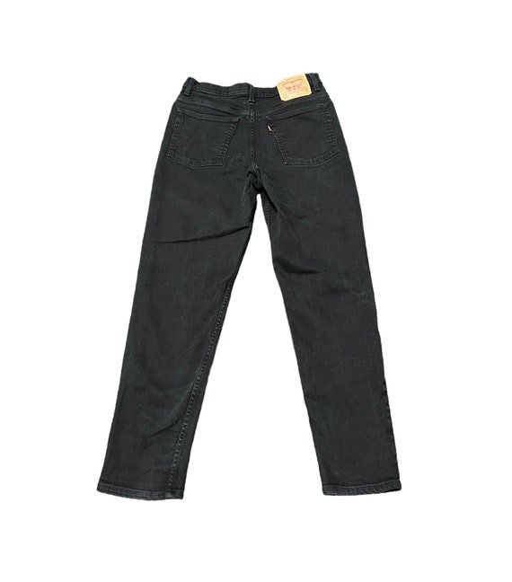 1990s LEVIS Red Tab 512 Black Vintage Jeans // si… - image 2