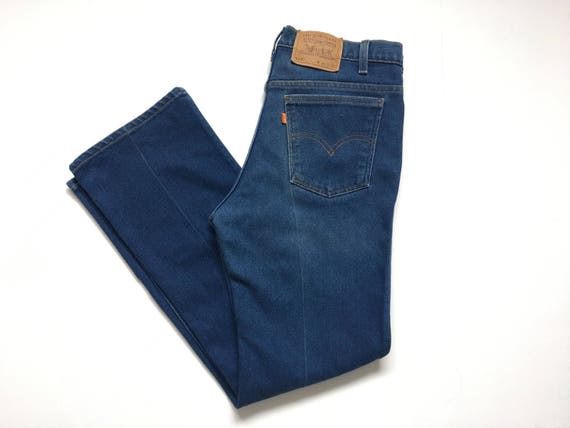 1990s LEVIS 517 ORANGE TAB Boot Cut Vintage Denim… - image 1