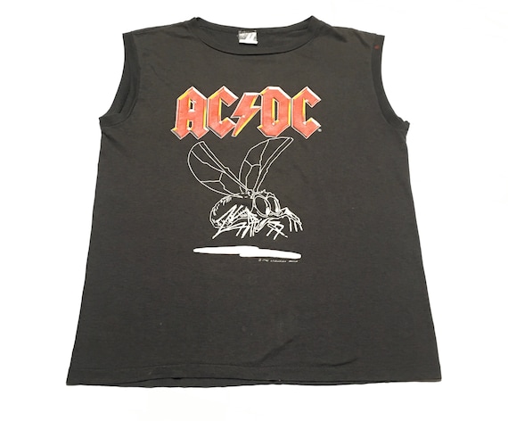 1985 ACDC FLY On The WALL Single Stitch Vintage T… - image 1