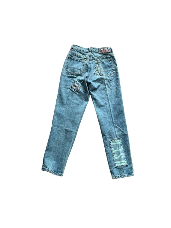 1980s GET USED Jeans by Elie Patchwork 