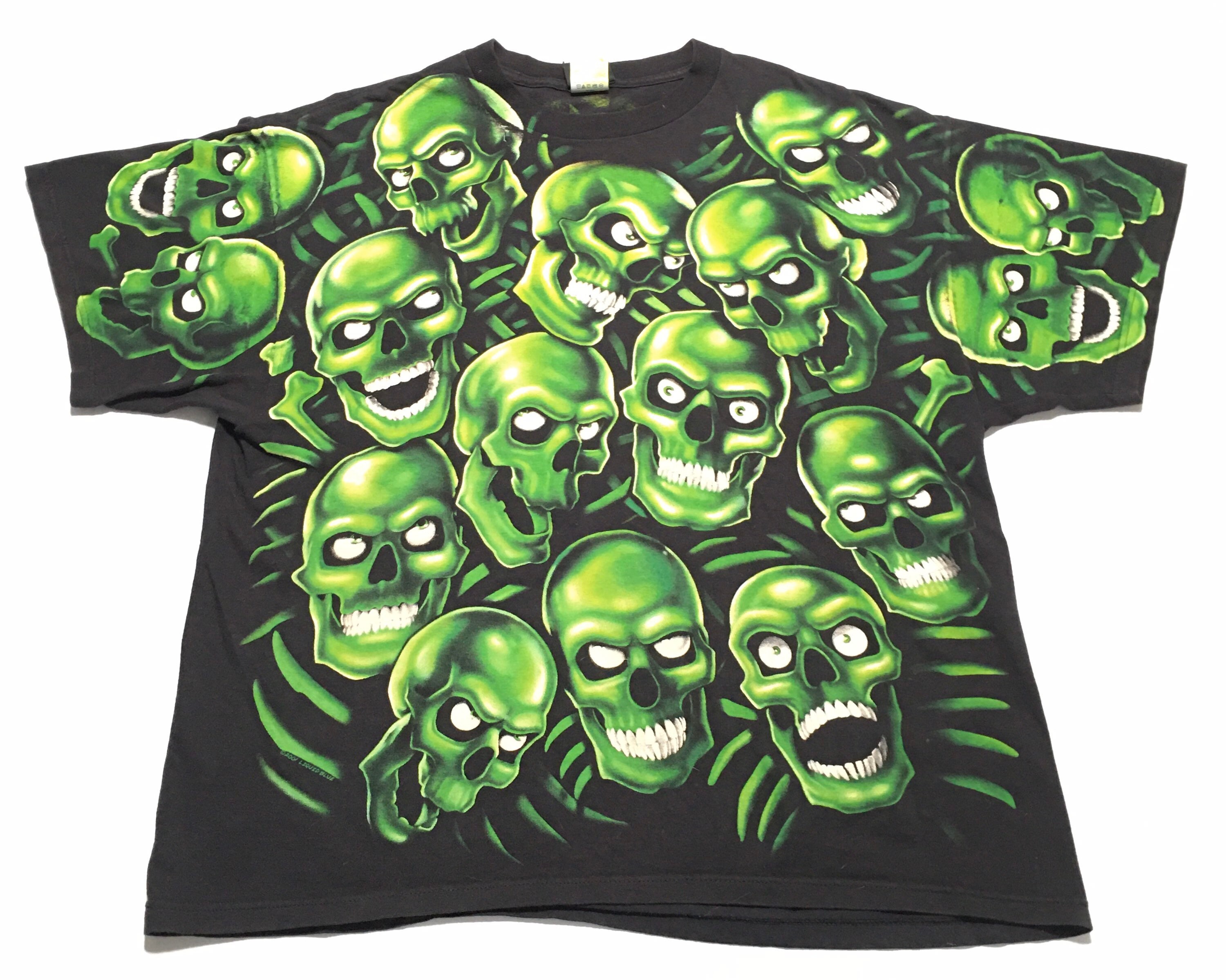 Liquid blue hotsell skull t shirt