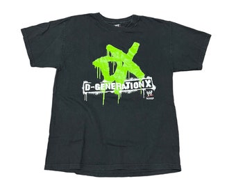 2007 WWE D Generation X Triple H Shawn Michaels Glow In The Dark Vintage T Shirt // size Large