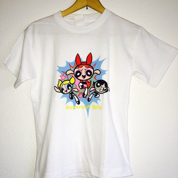 1990s POWERPUFF GIRLS Vintage T Shirt // Size Xsmall