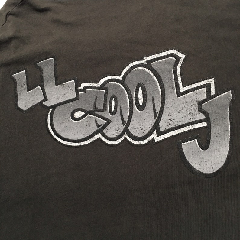 1990s LL COOL J Mama Said Knock You Out Distressed Single Stitch Vintage T Shirt // Size Large image 4