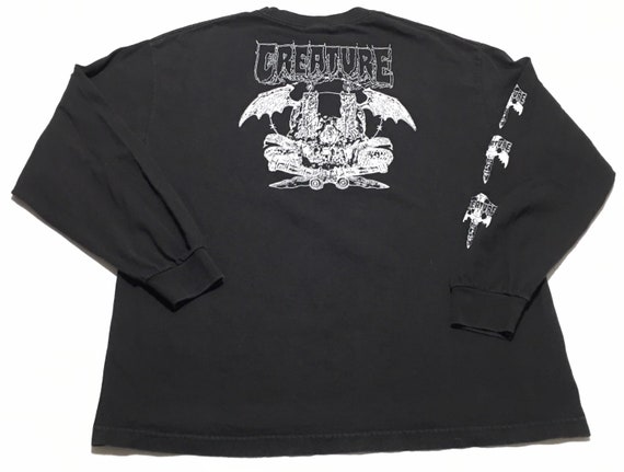 1990s CREATURE SKATEBOARDS NHS Long Sleeve Vintage