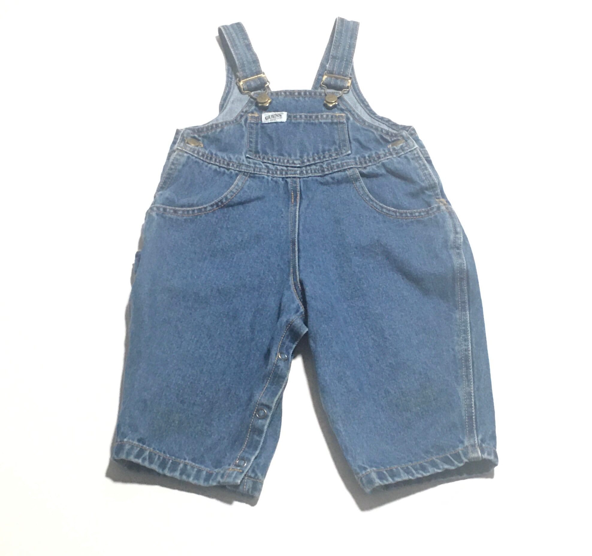 れあり GUESS vintage guess baby 2Y オーバーオール の通販 by oyasumi｜ゲスならラクマ ベビー