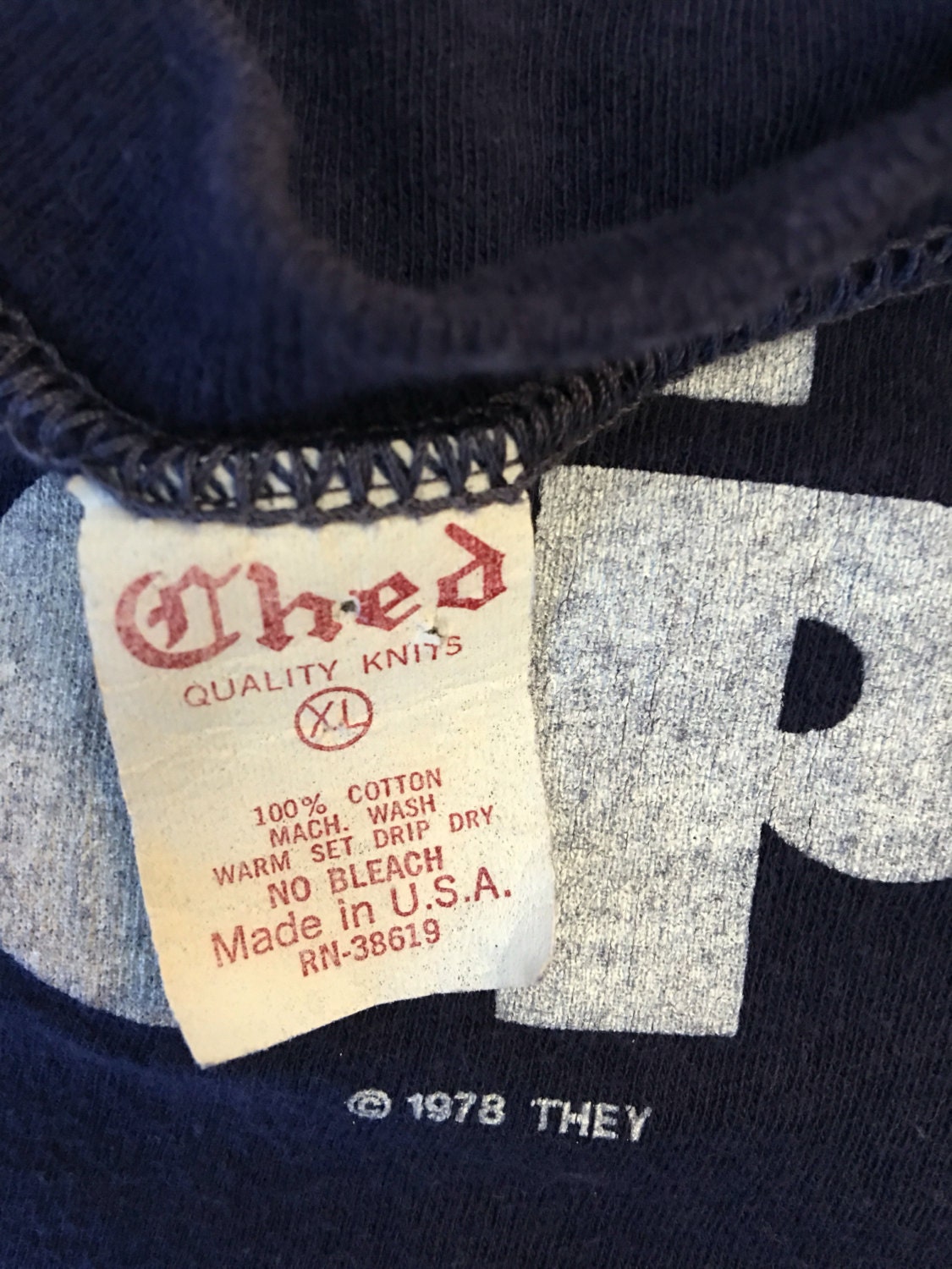 1978 TOPPOP Variety Tv Show Distressed Threadbare Vintage T Etsy