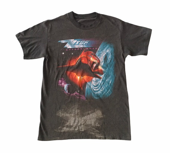 1986 ZZ TOP Afterburner Spaceship Vintage T Shirt // Size | Etsy