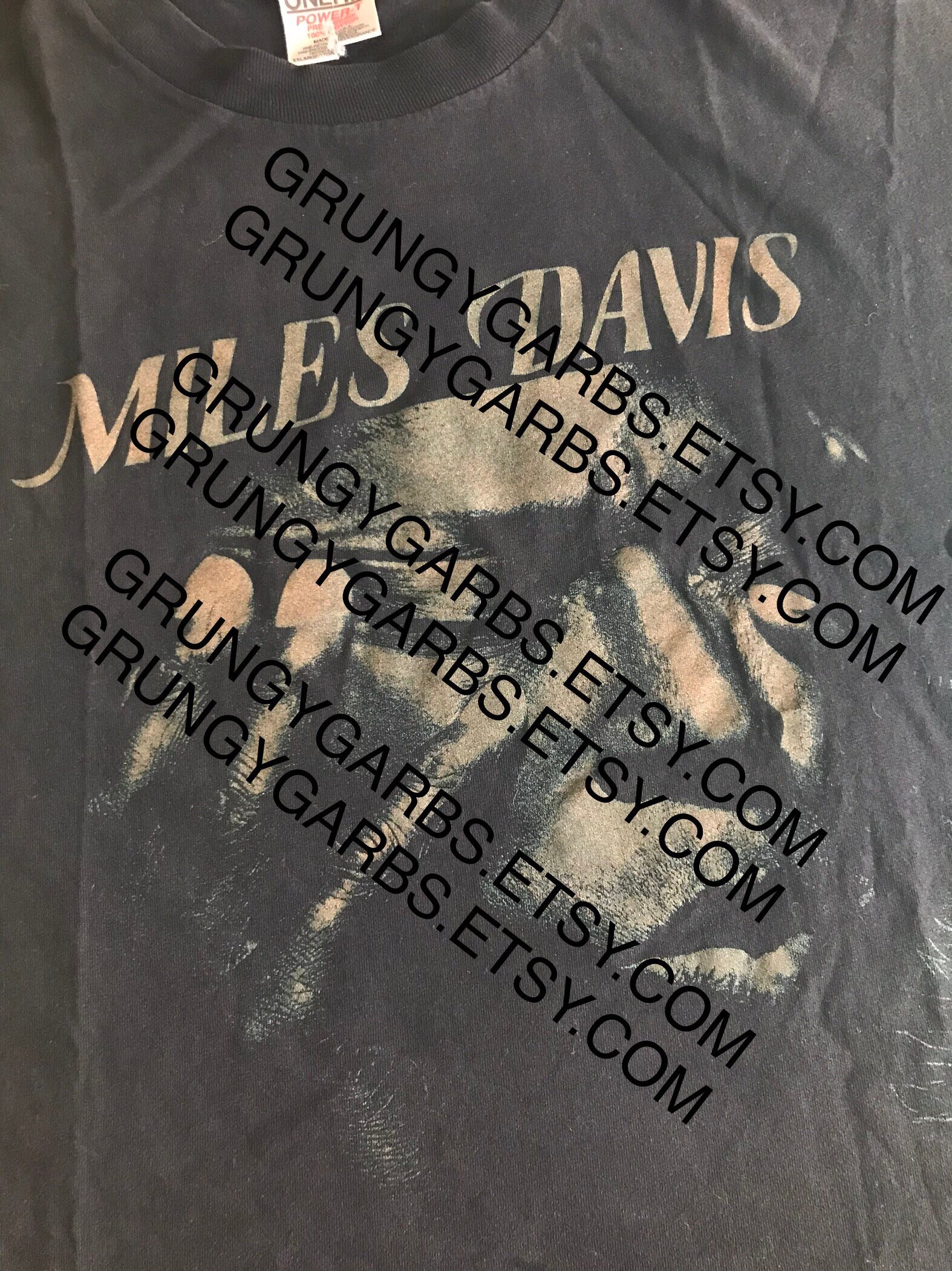 1990s MILES DAVIS Single Stitch Vintage T Shirt // Size Xxlarge