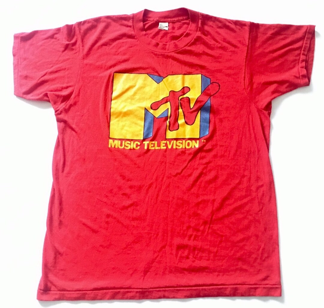 1980s MTV MUSIC TELEVISION I Want My Mtv Threadbare Vintage T - Etsy