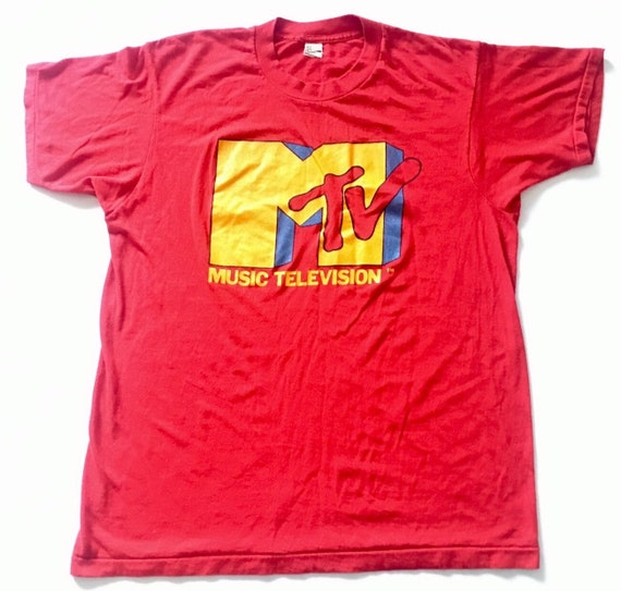 1980s MTV MUSIC TELEVISION I Want My Mtv Threadbare Vintage T