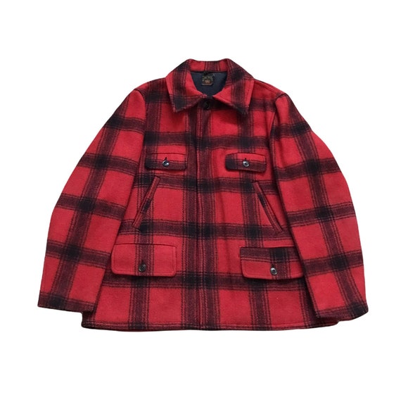 1960s KING O WEAR Minimal Plaid Outdoor Vintage Jacket // Size - Etsy