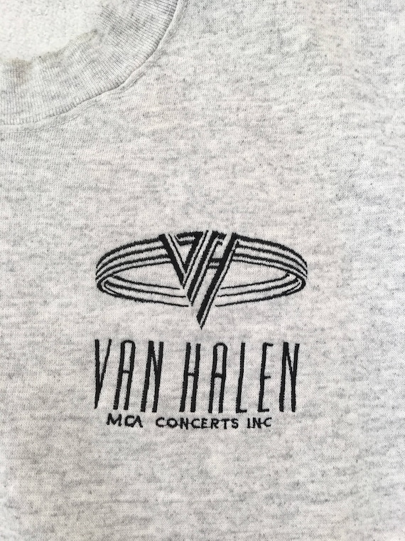 1990s VAN HALEN CONCERTS Inc Distressed Vintage P… - image 3