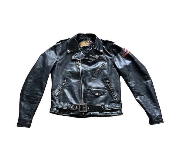 1960s PERFECTO by SCHOTT Nyc Leather Motorcycle Vintage