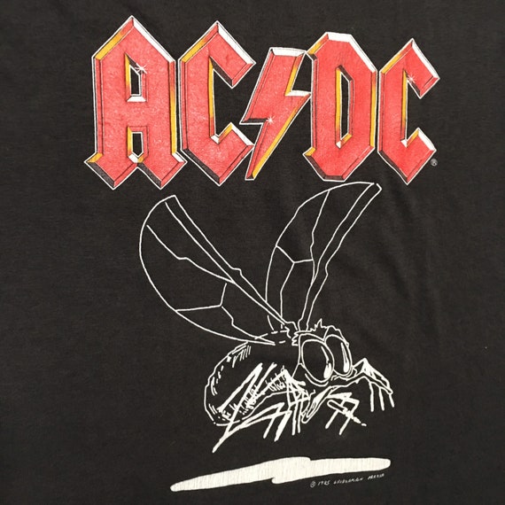 1985 ACDC FLY On The WALL Single Stitch Vintage T… - image 3