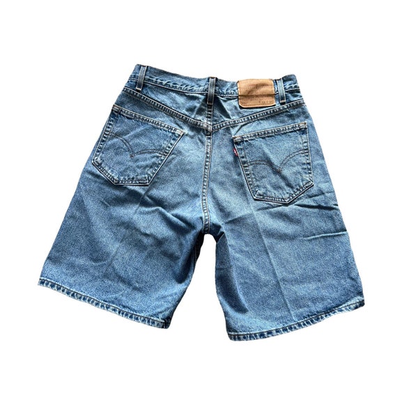 1990s LEVIS 550 Red Tab Vintage Denim Shorts // Size 33