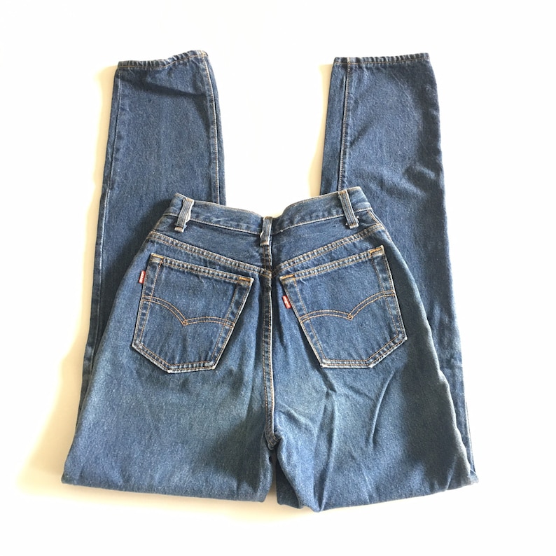 1980s LEVIS Double Red Tab 501 Button Fly Vintage Denim // Size 7 26 image 1