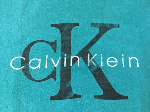 1990s CALVIN KLEIN Distressed Oversized Vintage T… - image 3