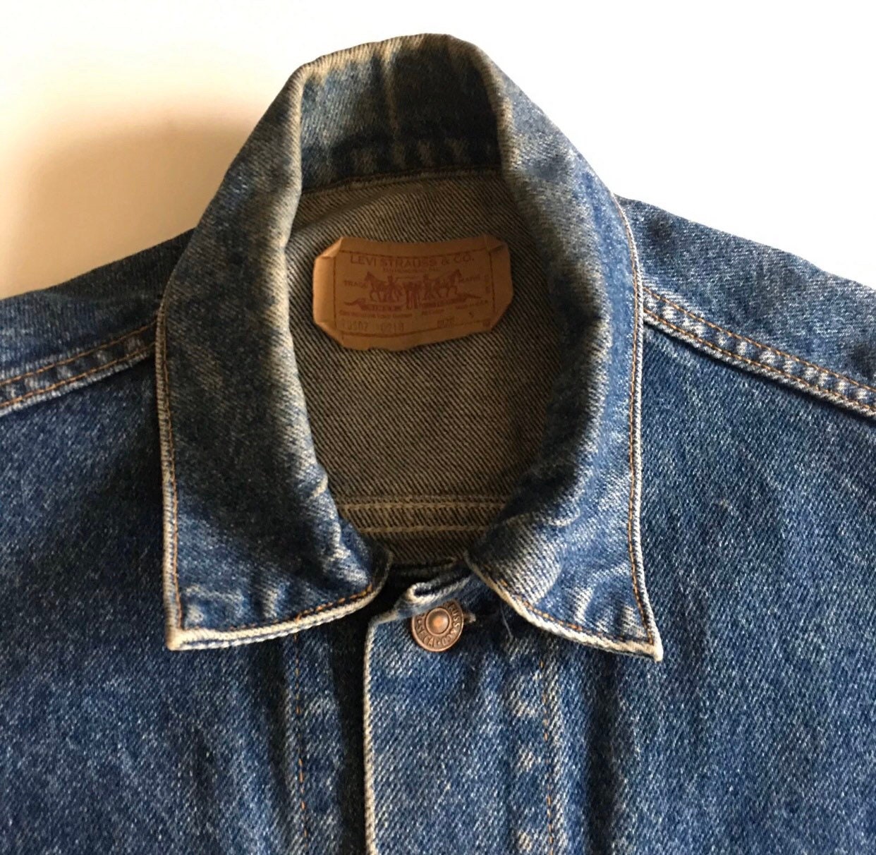 1980s LEVIS RED TAB Vintage Trucker Jacket Button up // Size - Etsy