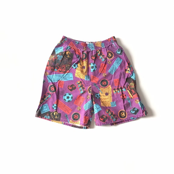 1980s SOCCER All Over Print Vintage 