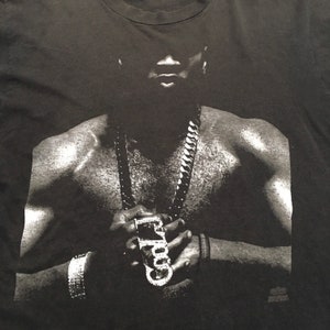 1990s LL COOL J Mama Said Knock You Out Distressed Single Stitch Vintage T Shirt // Size Large image 3