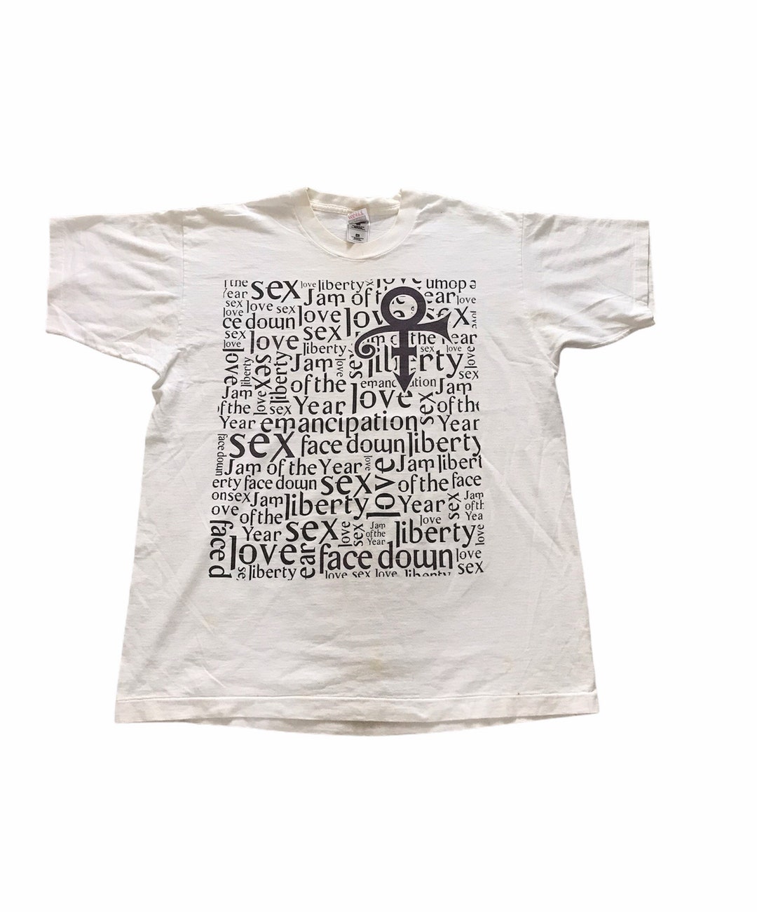 199798 PRINCE Jam of the Year World Tour Distressed Vintage T Etsy