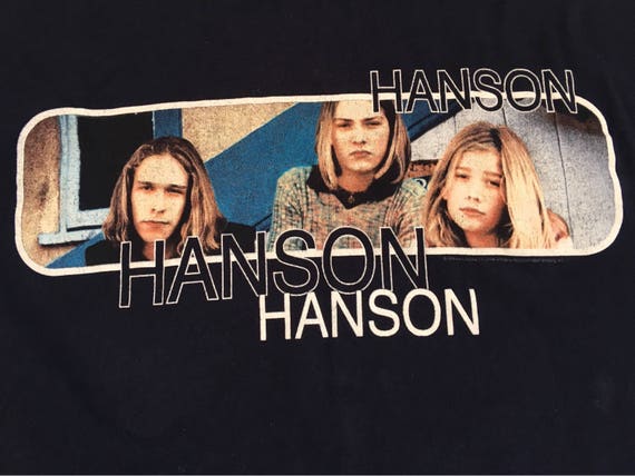 1990s HANSON Group Photo Polygram Distressed Vint… - image 3