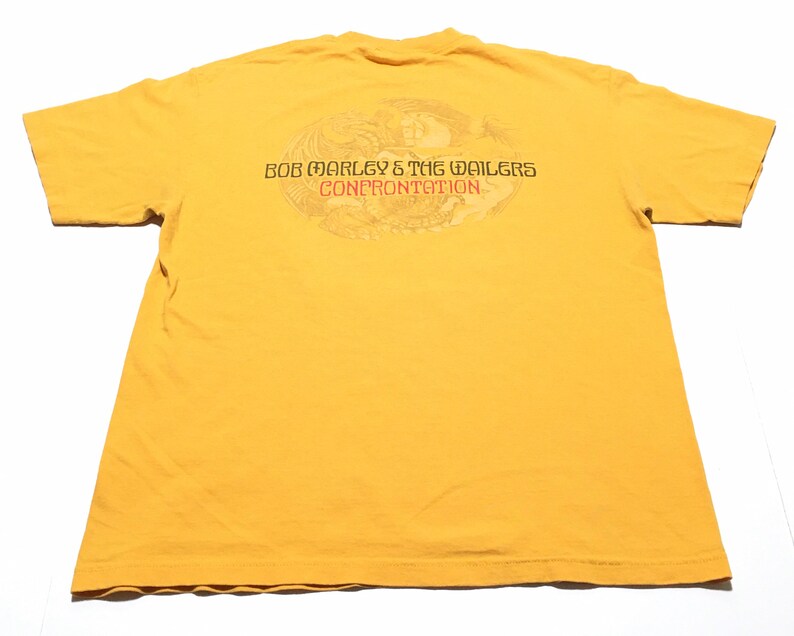 2001 BOB MARLEY /& The WAILERS Confrontation Zion Rootswear Vintage T Shirt Size Large
