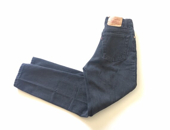 1990s LEVIS 512 RED TAB Black Vintage Denim // Siz