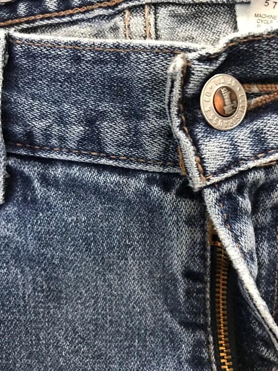 1990s LEVIS Silver Tab Distressed Vintage Denim /… - image 3