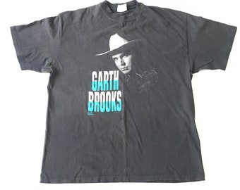 1992 GARTH BROOKS Winterland Rock Express Single Stitch Vintage T Shirt // Size XLarge