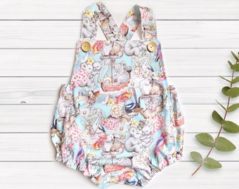 Size 00 Handmade Baby Gumnuts Romper - Cute and Comfy Baby Clothing