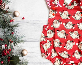 Pelele navideño para bebé con estampado de Papá Noel