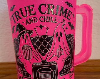 True Crime & Chill Mug - Double-Insulated Mother Trucker Tumbler 34oz