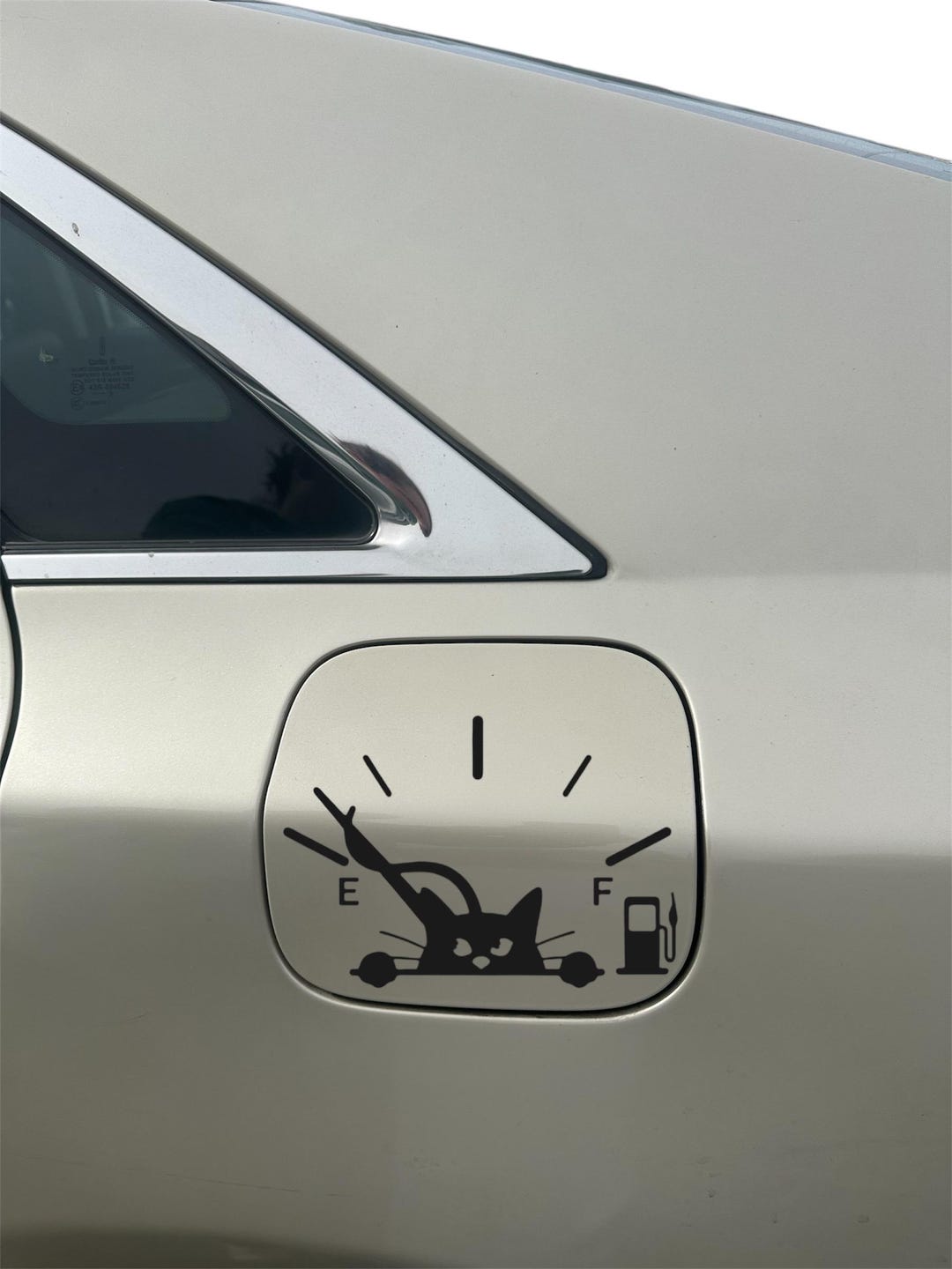 Cat Vinyl Car Gas Tank Decal - Etsy
