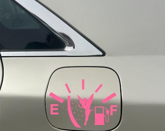 Fairy vinyl car gas tank decal