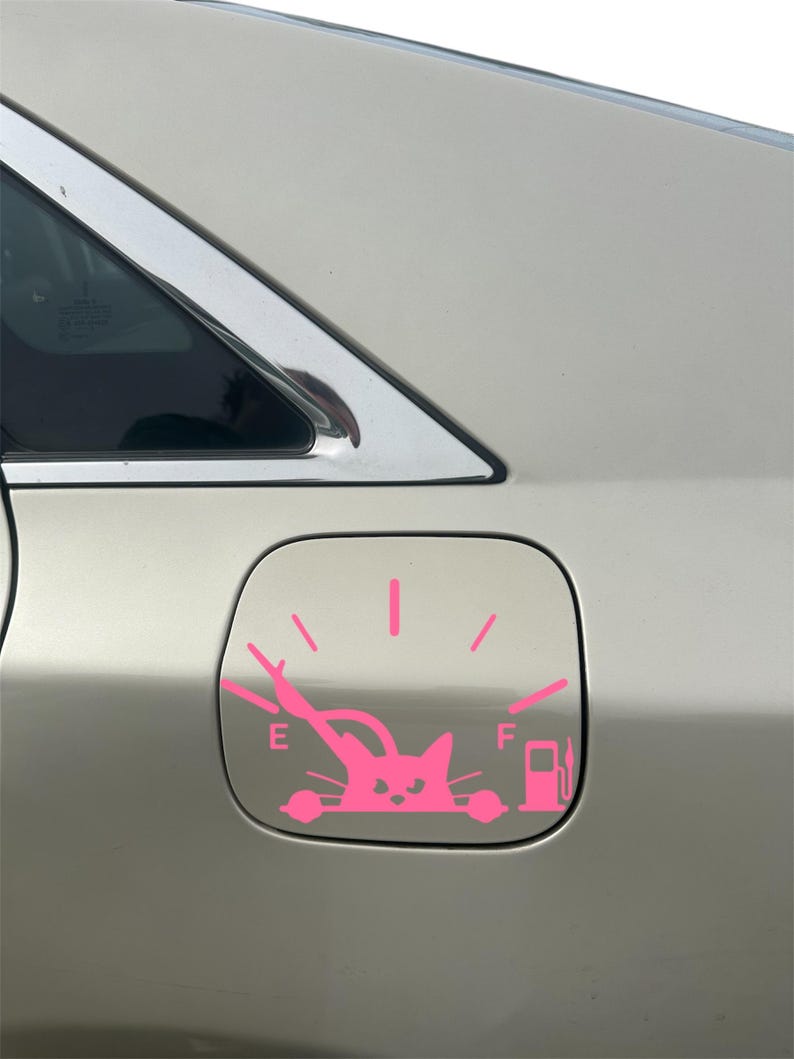 Cat Vinyl Car Gas Tank Decal - Etsy
