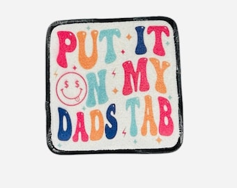 Put it on my dads tab iron on hat patch