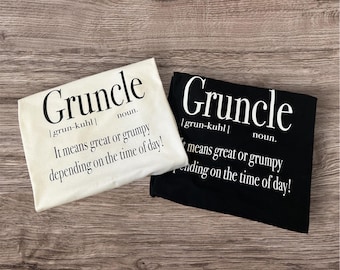 Gruncle T-Shirt | Men’s Funny Uncle Shirt | Gift for Uncle
