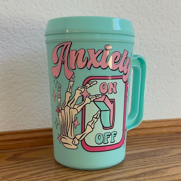 Anxiety Switch Mother Trucker Mug - 34oz Double-Insulated Tumbler
