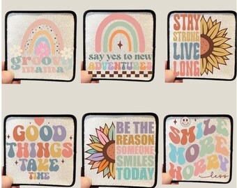 Groovy Mama Iron-On Patch, Positive Saying Sublimation, DIY Apparel