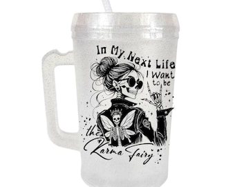 Karma Fairy Mother Trucker Mug – 34oz Double-Insulated Tumbler